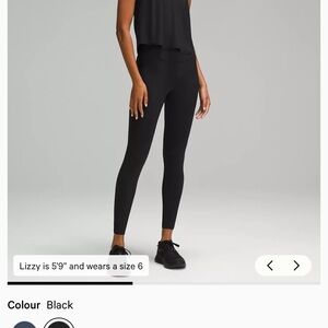 Lululemon base pace High Rise tight 28” Leggings size 4